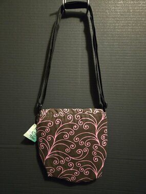 Purse Tote Bag by Rose City Totes Pink and Brown New with Tags